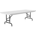 Correll Correll Adjustable Height Plastic Folding Table, 30in x 72in, Gray RA3072-23